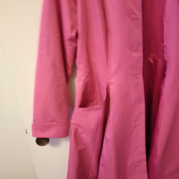 Collectif PinkTrench Coat  M - Picture 5 of 7
